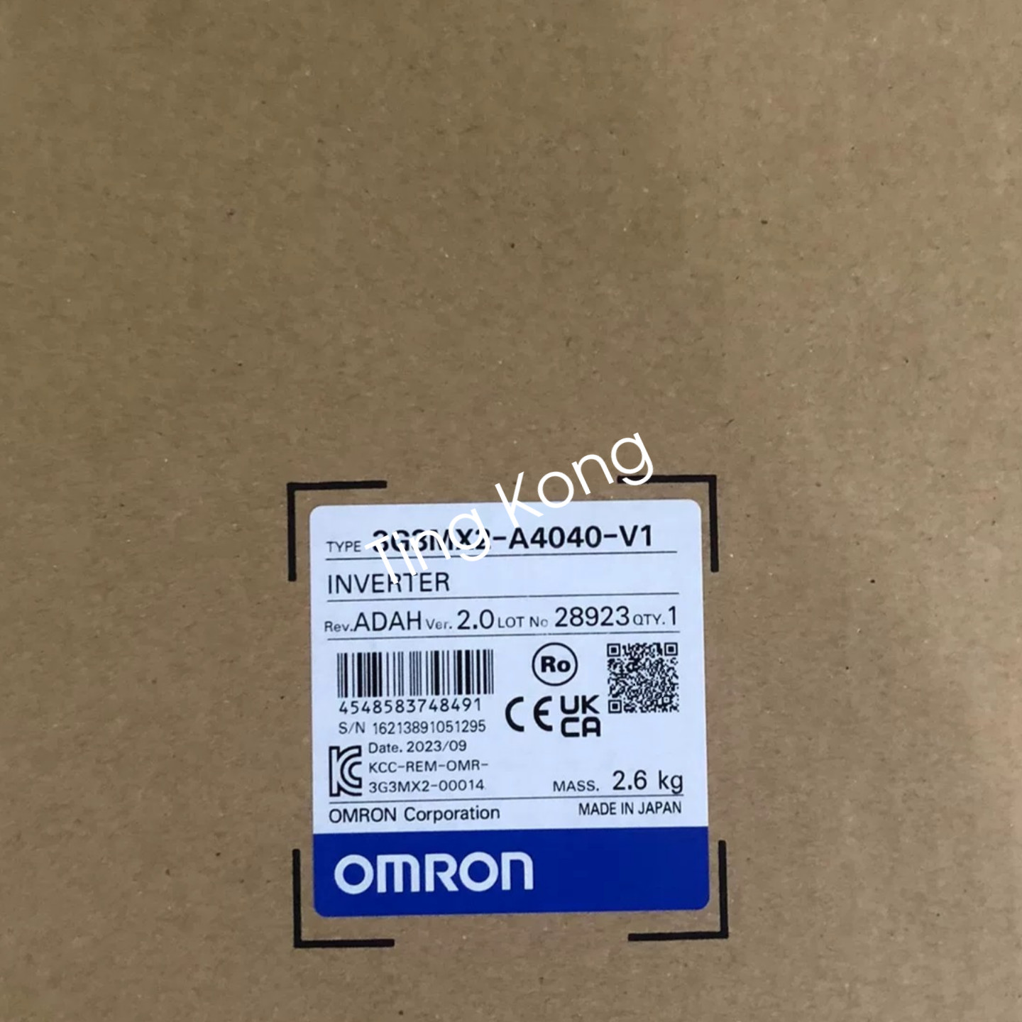 1PC Brand New OMRON 3G3MX2-A4040-V1 Inverter via FedEx or DHL