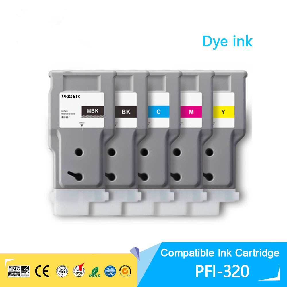 5pc PFI-320 Compatible Ink Cartridge for Canon TM200 TM205 TM300 TM305 Printer