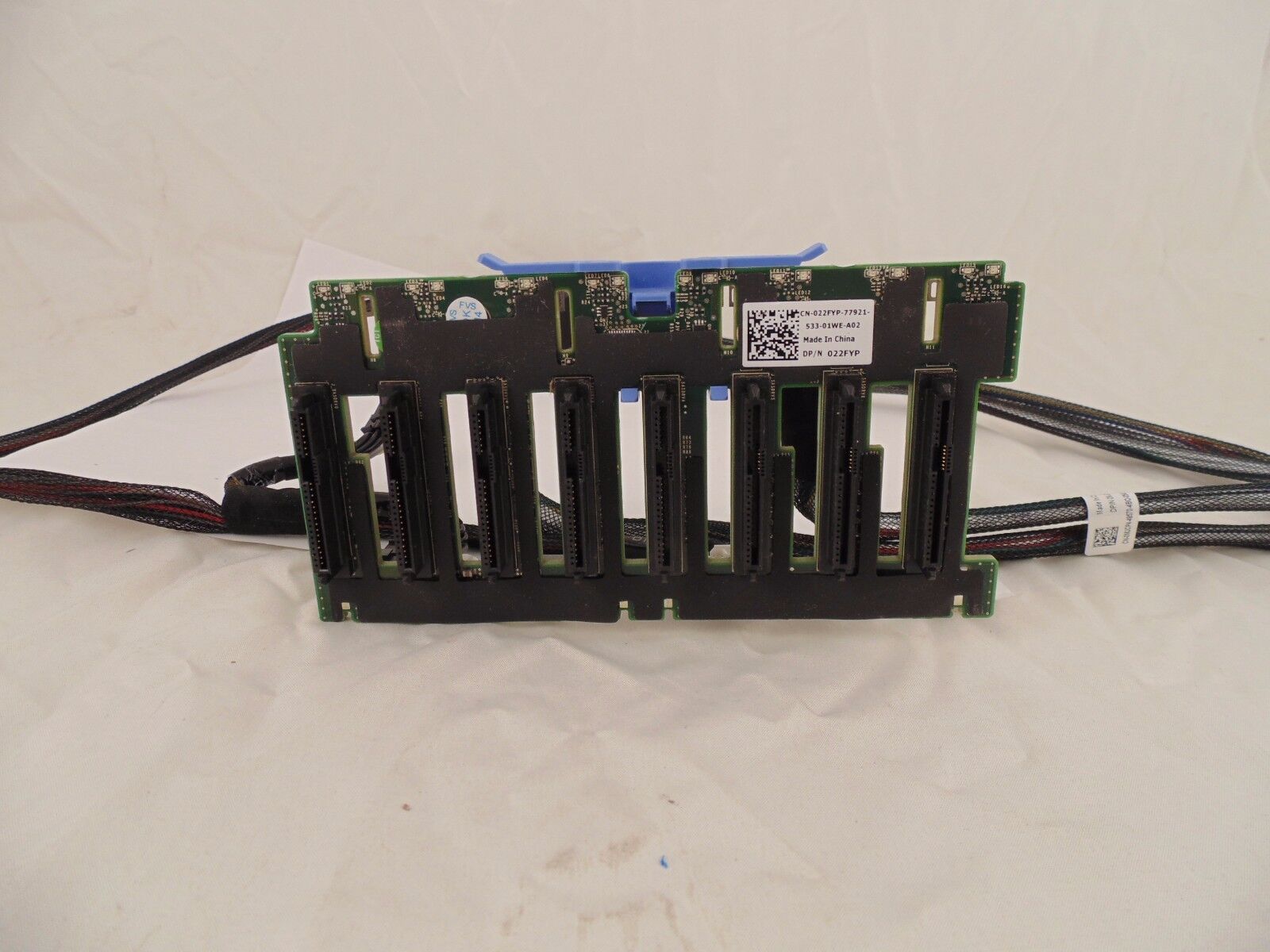 Dell 22FYP 022FYP Poweredge R720 R820 8 Bay 2.5\'\' HD Backplane w/Cables 3-4