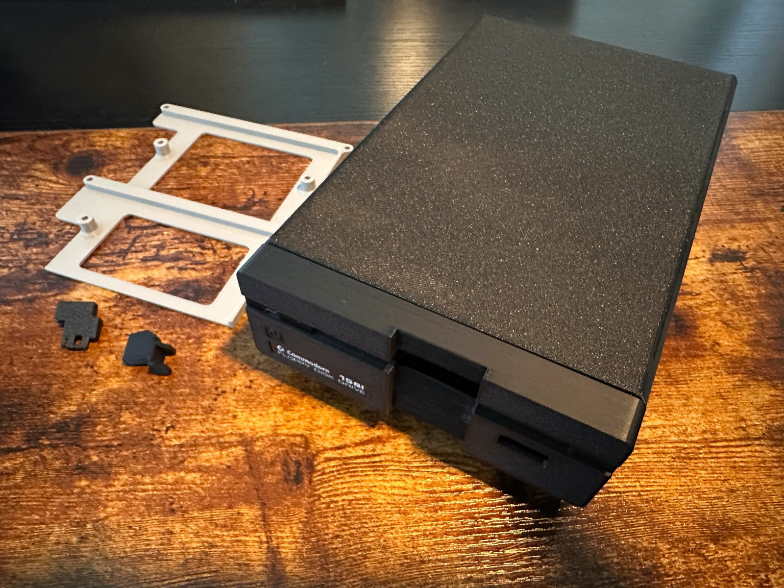 Commodore 1581 Drive Case - 3D Printed - Black w/Label