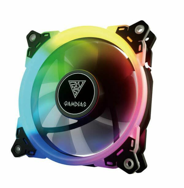GAMDIAS AEOLUS M1 M2 SkyTech OEM Proprietary 8-Pin RGB PC Case Fan 56CFM 1500RPM