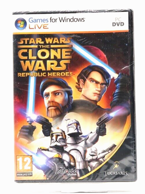 Star Wars: Clone Wars Republic Heroes (Windows PC, DVD-ROM, 2009) Brand New