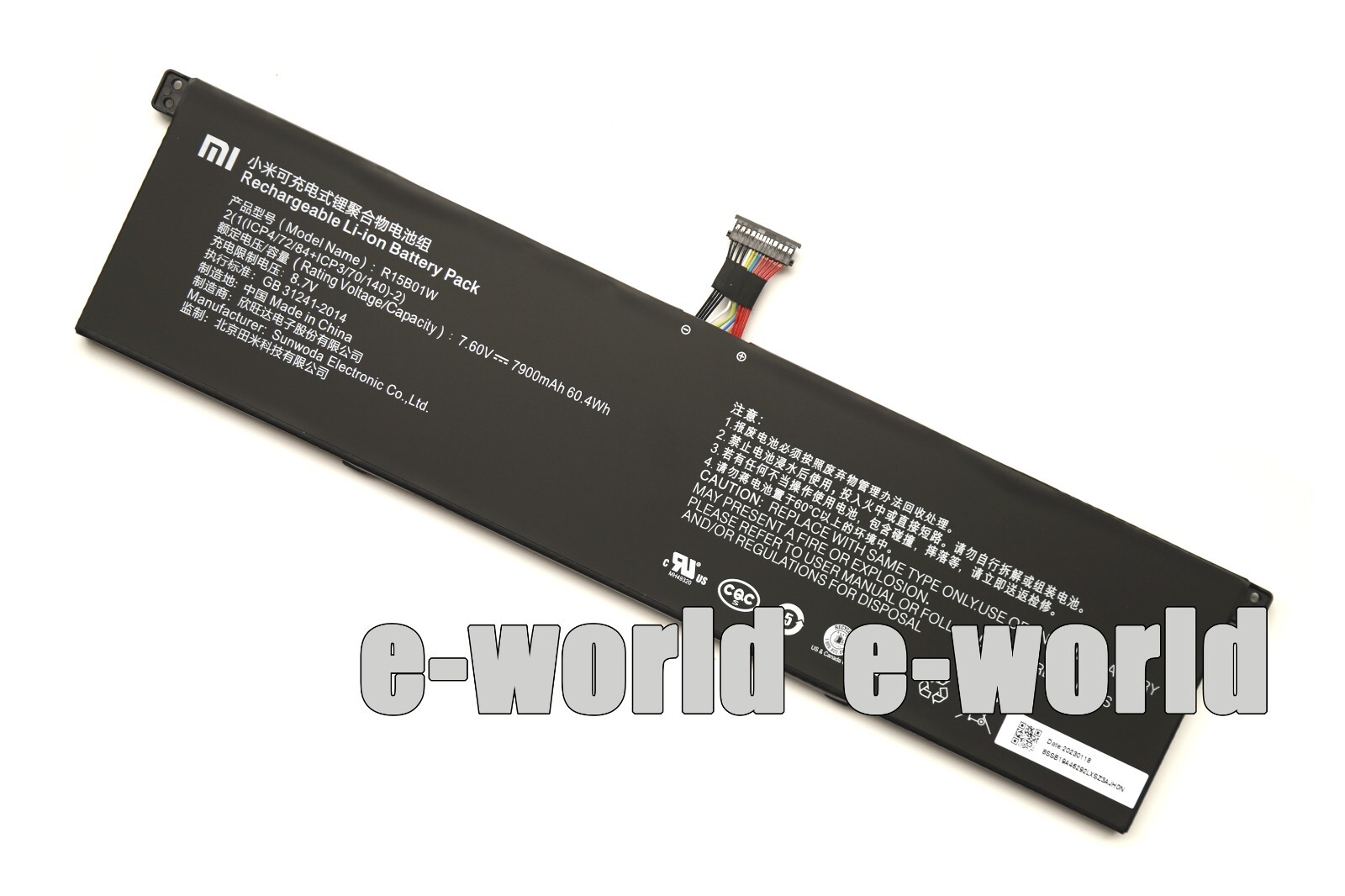 New Genuine R15B01W OEM Battery for Xiaomi Mi Pro 15.6 Inch GTX 171501-AQ