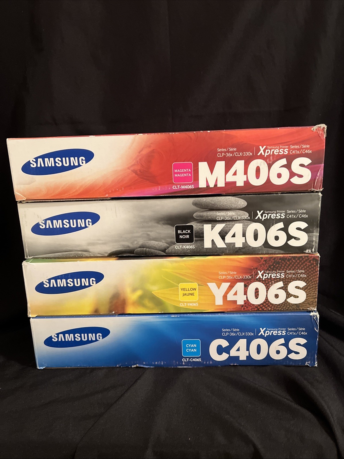 Samsung CLT-K406S CLT-C406S CLT-Y406S CLT-M406S - Set of 4 - NEW & SEALED