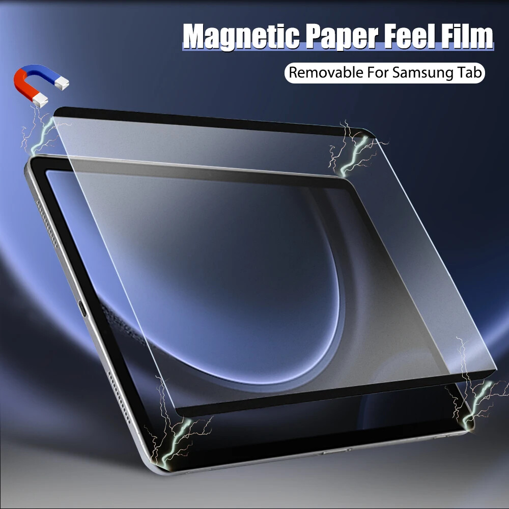 Magnetic Matte Paper Film Screen Protector For Sumsung Galaxy Tab S9+ FE S9Ultra