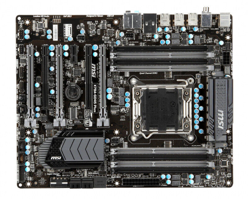 MSI X79A-GD45 PLUS Motherboard Intel X79 LGA 2011 8 x DDR3 ATX M.2 USB 2.0 RJ-45