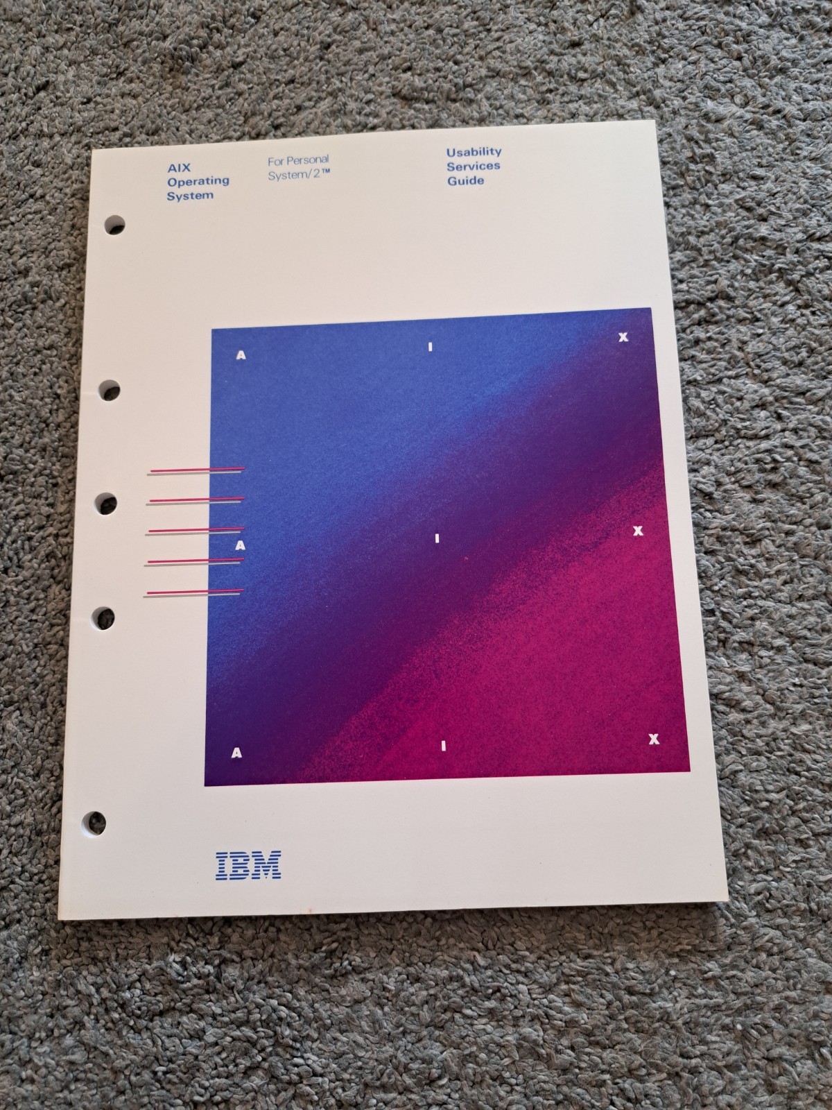 IBM AIX Operating System Personal System/2 Usability Services Guide 1989