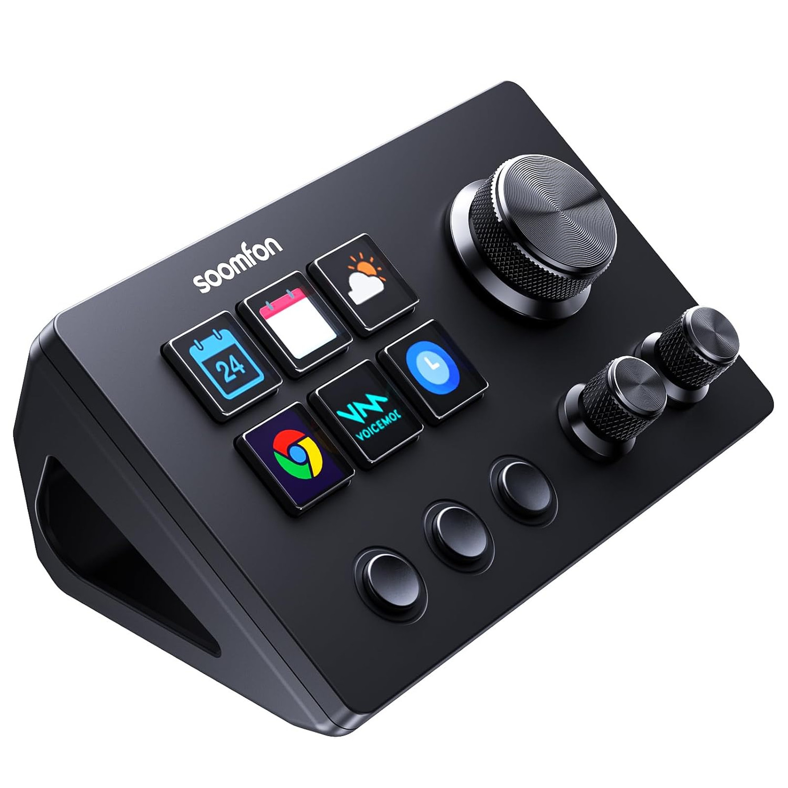 Stream Controller Studio Deck with Macro Keys Dials Buttons for PC Mac
