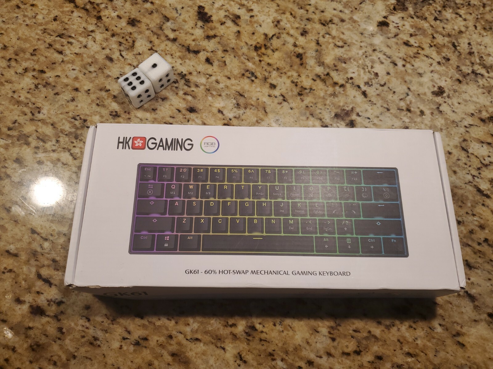 HK GAMING - GK61 - Gateron Switches - Gaming Keyboard