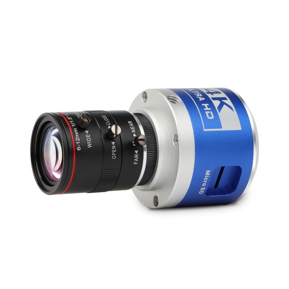 Industry 4K Camera HDMI 2160P 30FPS  1080P60fps Live Broadcast With 6-12mm lens