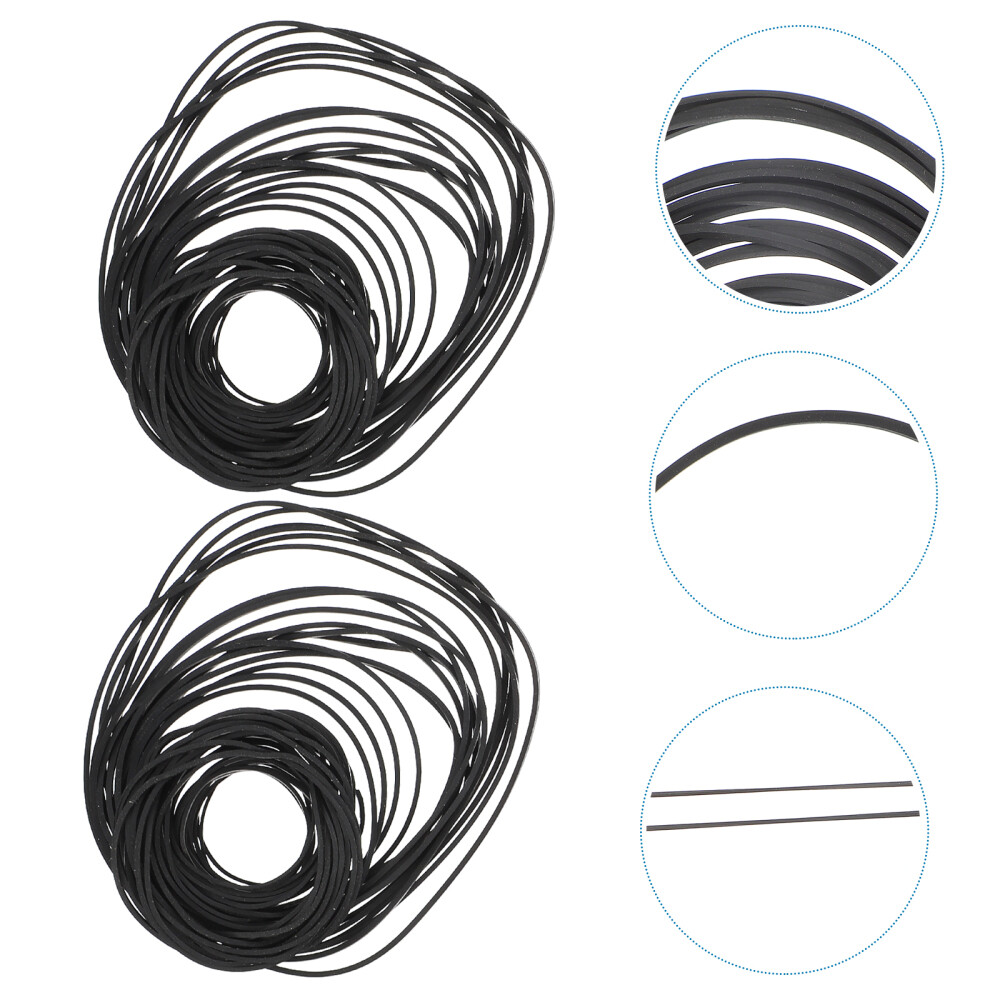 2 Packs Recorder Cassette Maintenance Belt Cassette Tape Repair Belt