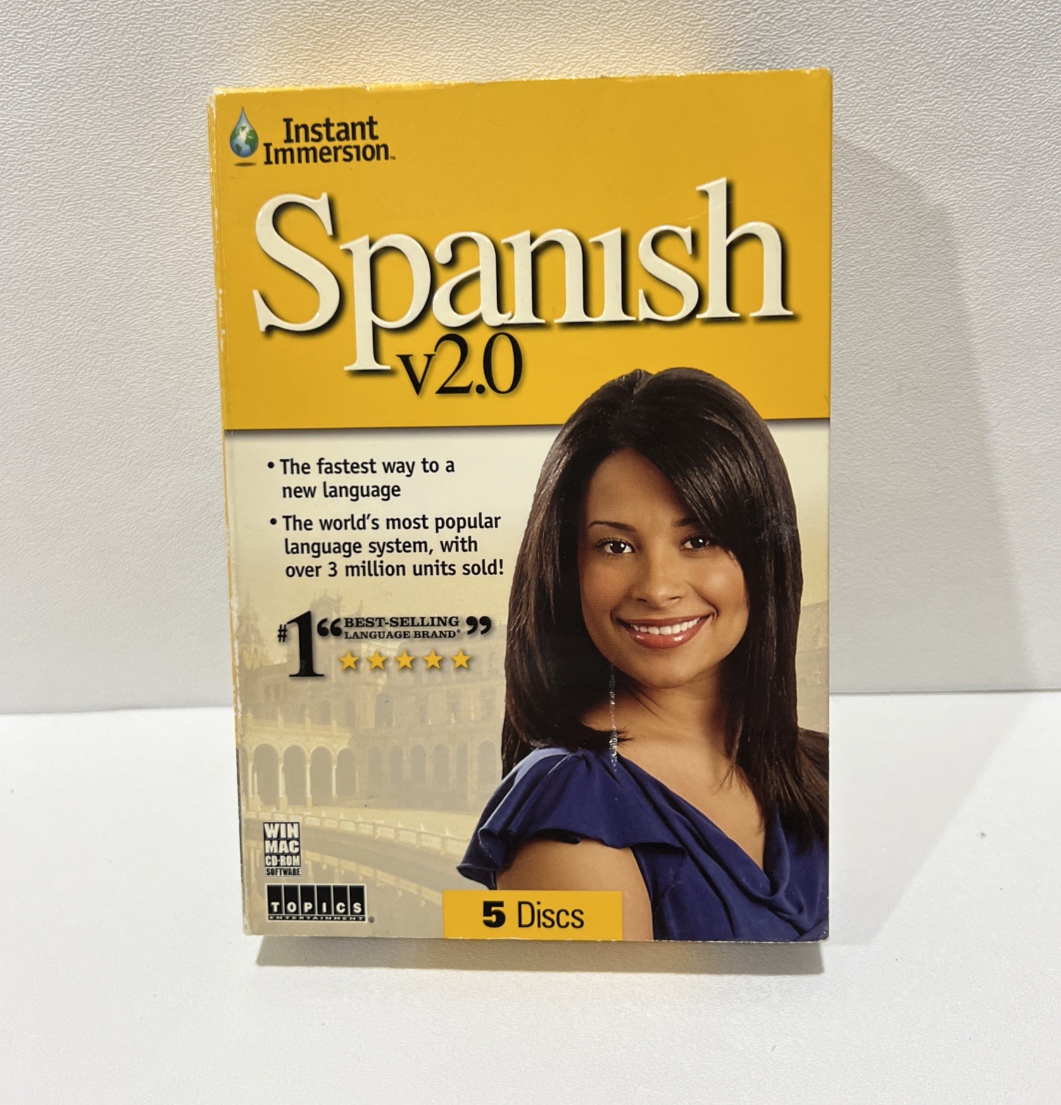 INSTANT IMMERSION SPANISH V2.0 5 CD-ROMs Plus Bonus for Windows & Mac 