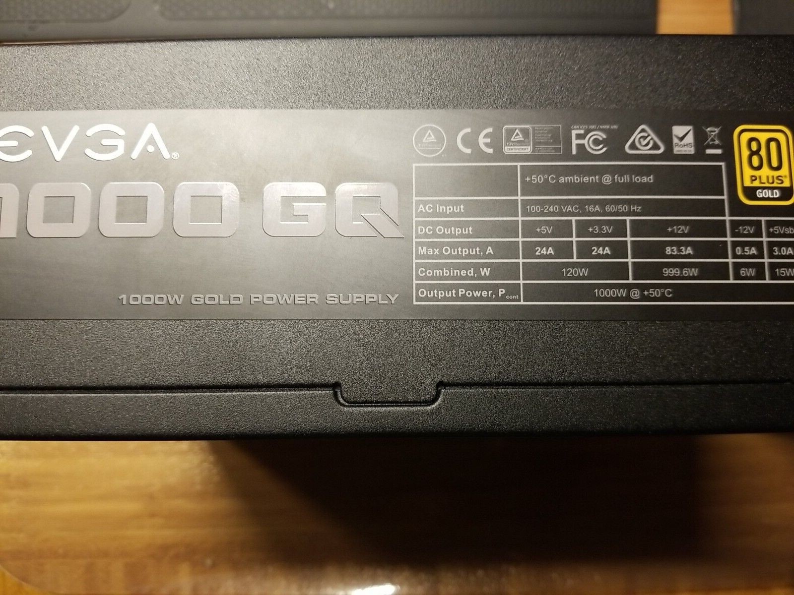 Evga 1000 GQ 80 Plus Gold