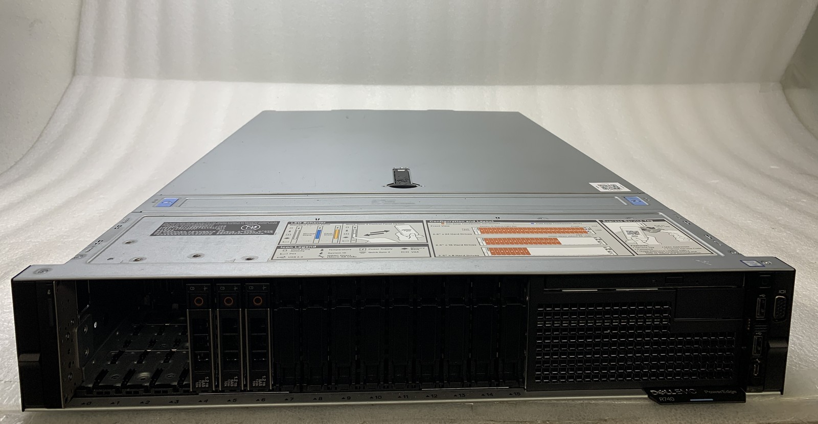 Dell PowerEdge R740 2x Xeon Silver 4112 2.6GHz 16GB RAM 3.6TB HDD NO OS Good