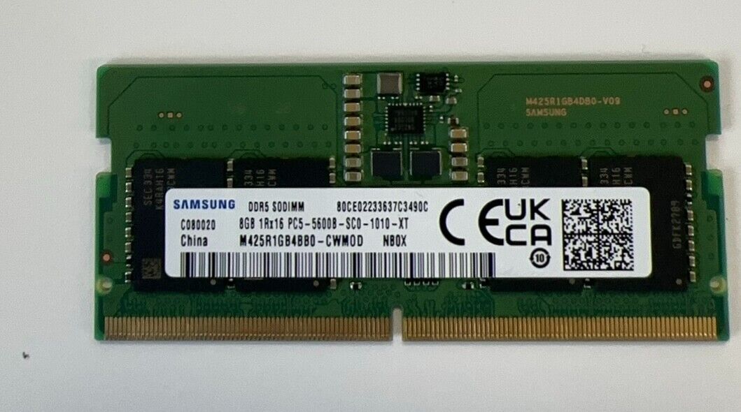 Samsung 8GB DDR5 RAM 5600 MHZ SODIMM RAM for Laptop / Notebook PC