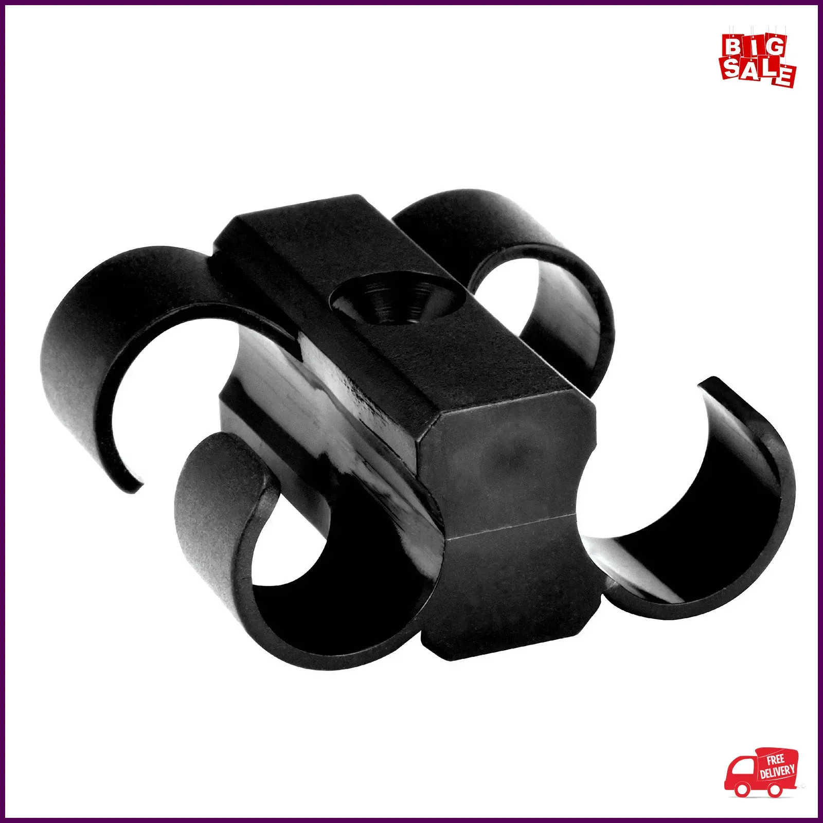 Ccd04 Dual Cable Clip Clamp Fastening Wire Management 4 Pack dual 1/0 Gauge