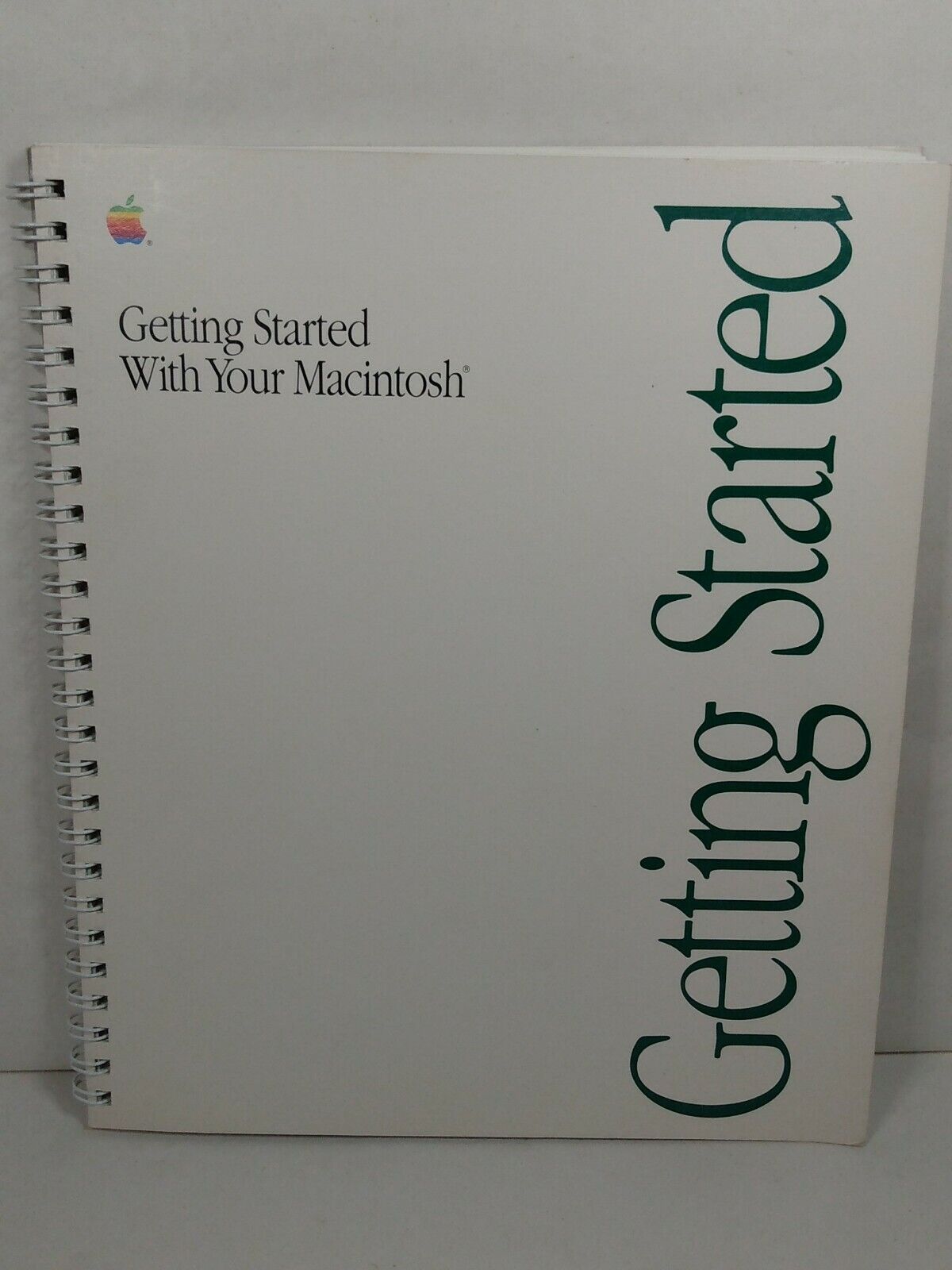 Getting Started With Your Macintosh  1990 Spiral Softcover Manual Book Vtg
