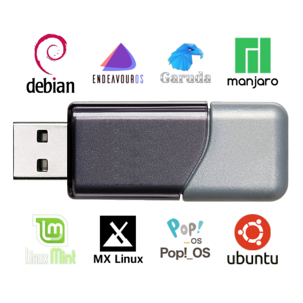 100 in 1 Linux Distro Mega Pack Live USB Collection Multiboot BIOS/UEFI [256]