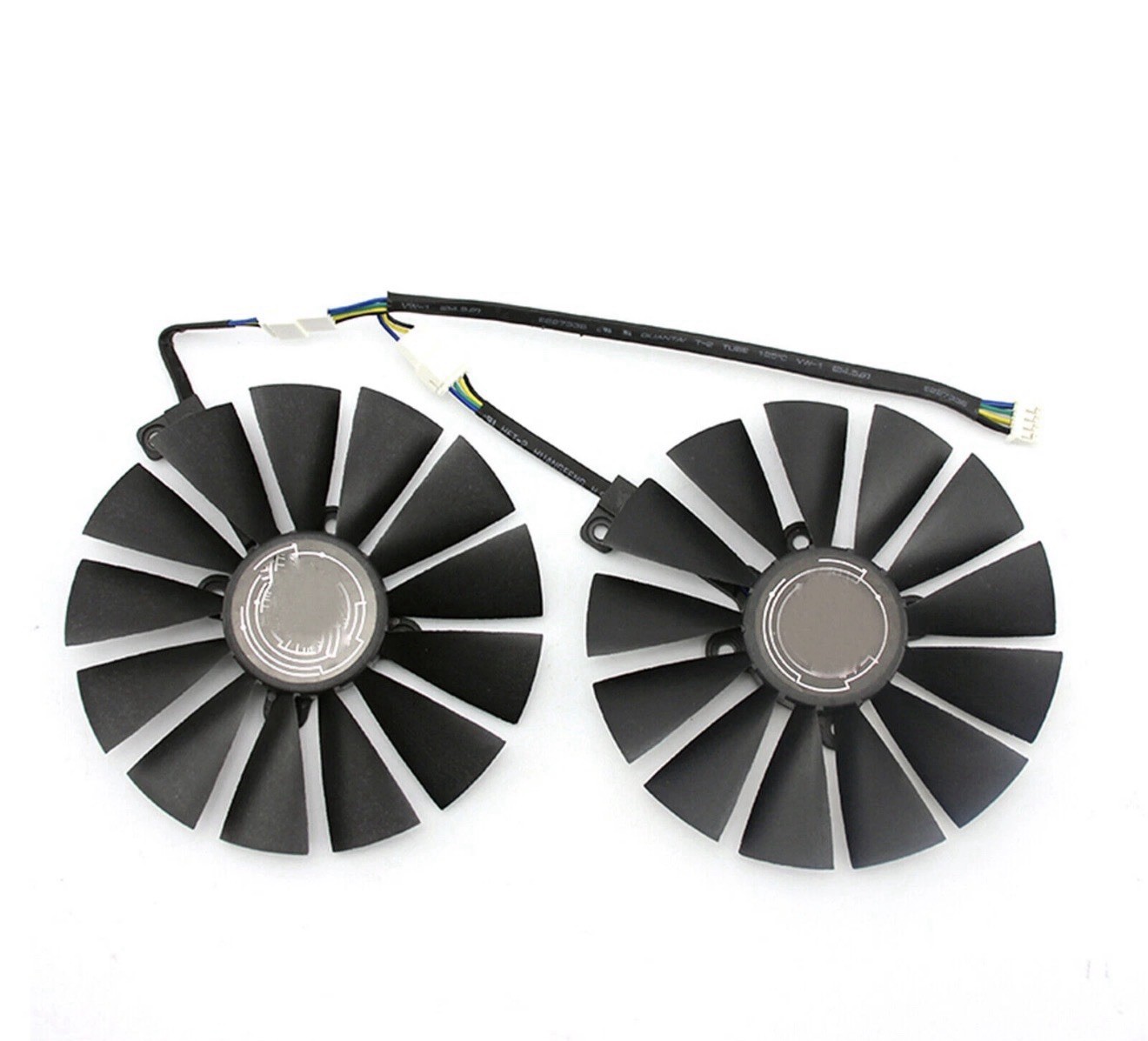 For ASUS DUAL-RX580-8G Graphics Card Fan Replacement 4PIN Card Cooling Fan