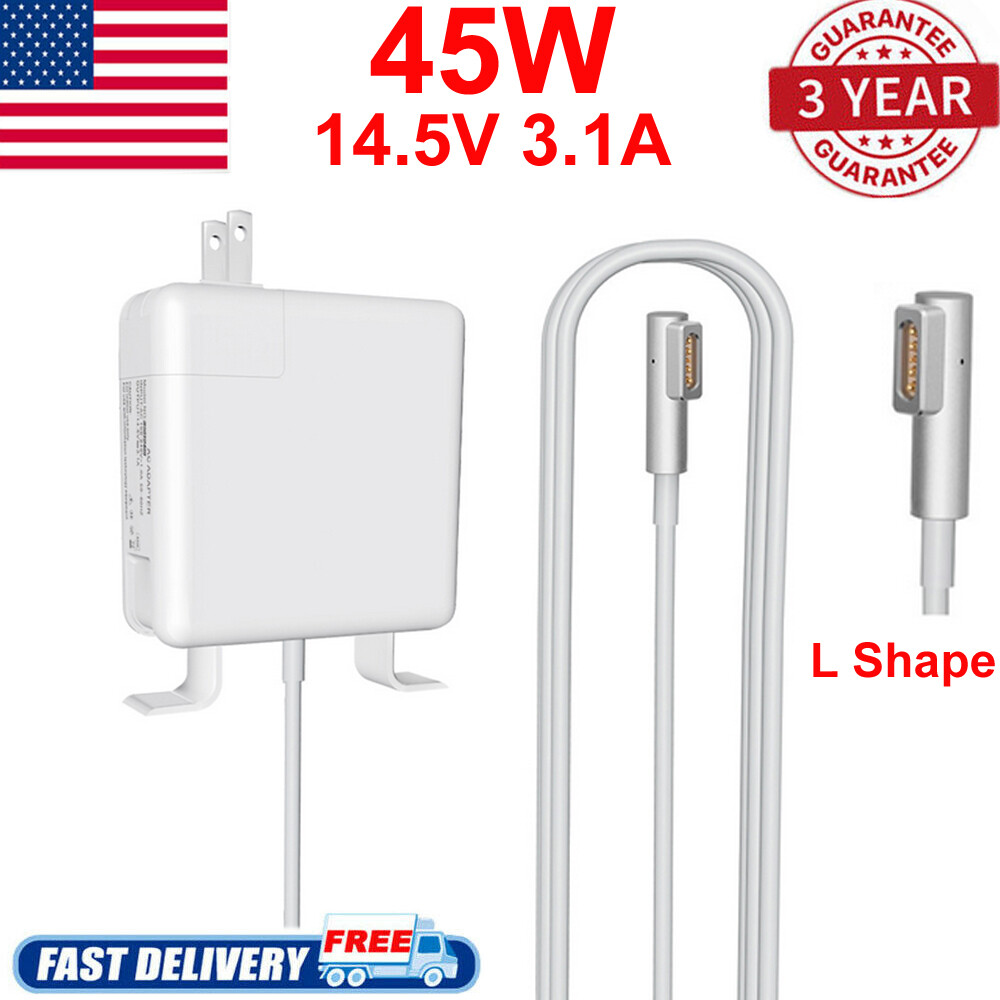 45W AC Power Adapter L-tip Charger for Apple Mac Macbook Air 11" 13" 2008 - 2011