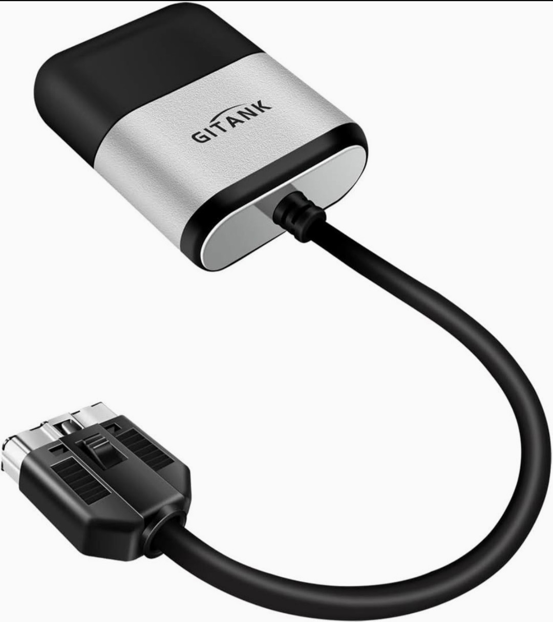 GITANK Bluetooth 5.0 USB to 30-Pin Adapter Black/Silver for iPhone Android