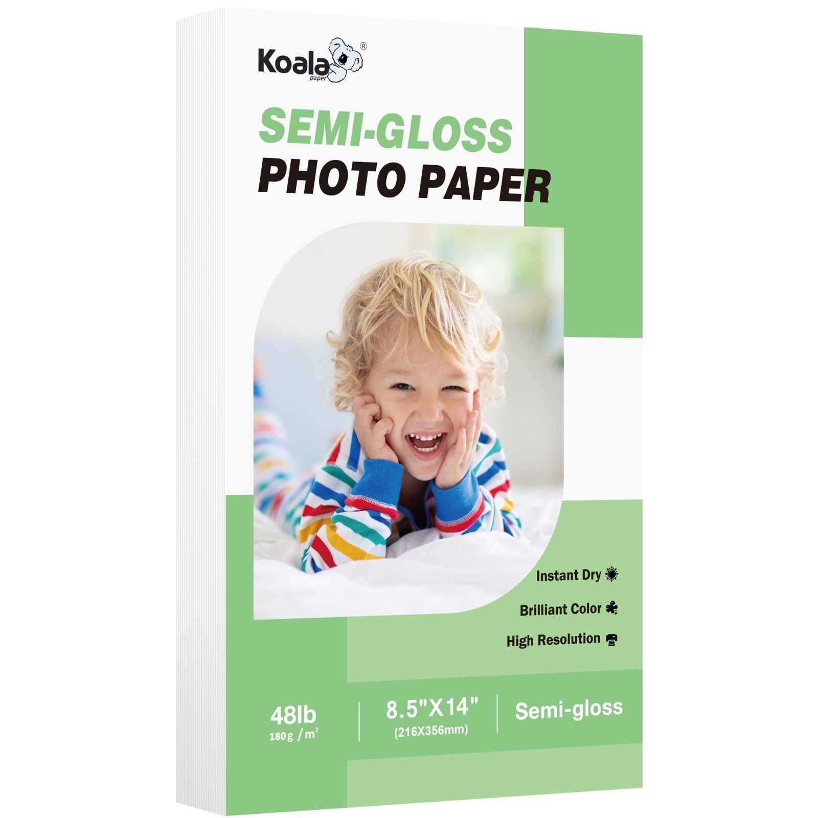 Lot Koala Photo Paper 8.5x14 Semi-gloss 48lb Inkjet + Laser Printers Epsn. Canon