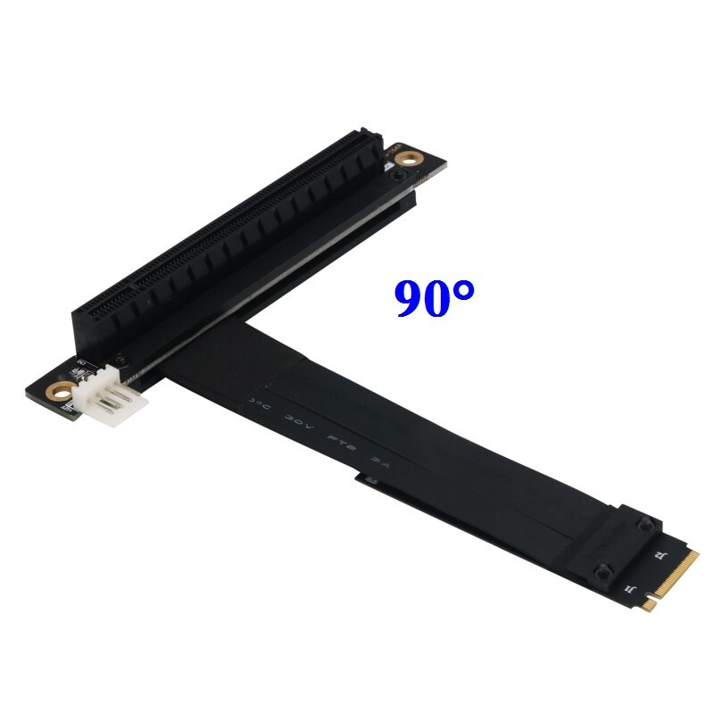 M.2 NGFF NVMe  Key M to PCIe 3.0  X16 Extension Cable