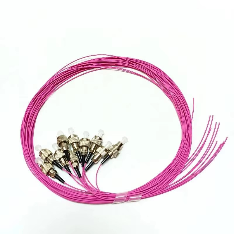 1.5M OM4 Multi Mode Fiber Pigtail UPC FC LC SC 0.9mm PVC FTTH Optic Fiber Jumper