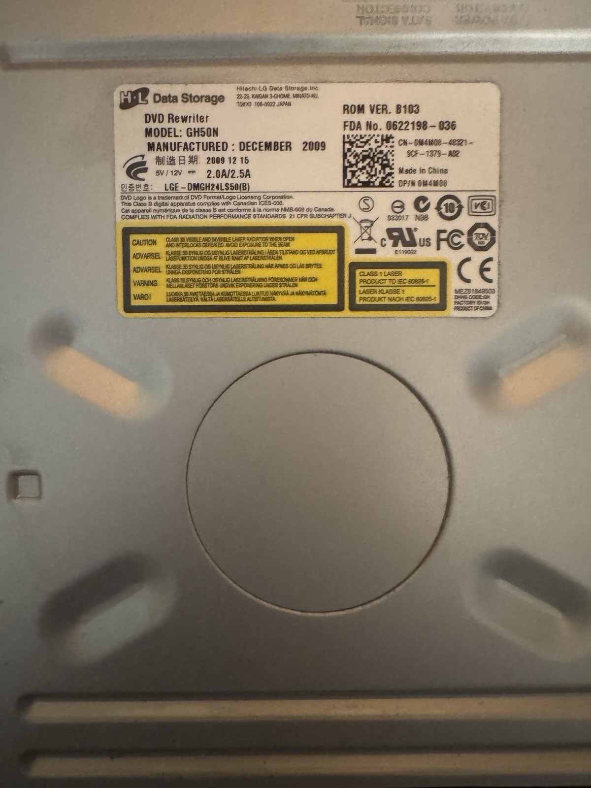 Hitachi-LG HL Data Storage GH50N DVD Rewriter