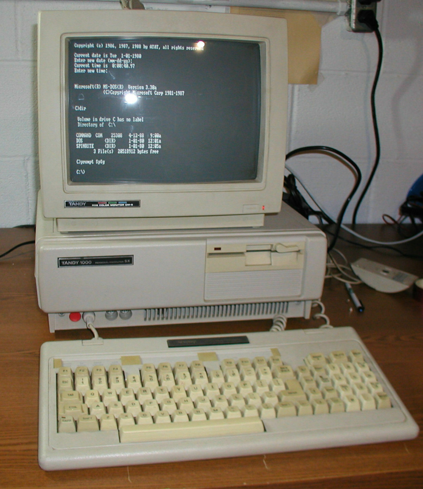 Tandy 1000 SX Boot system and Deskmate Disks / 5.25 Floppies   