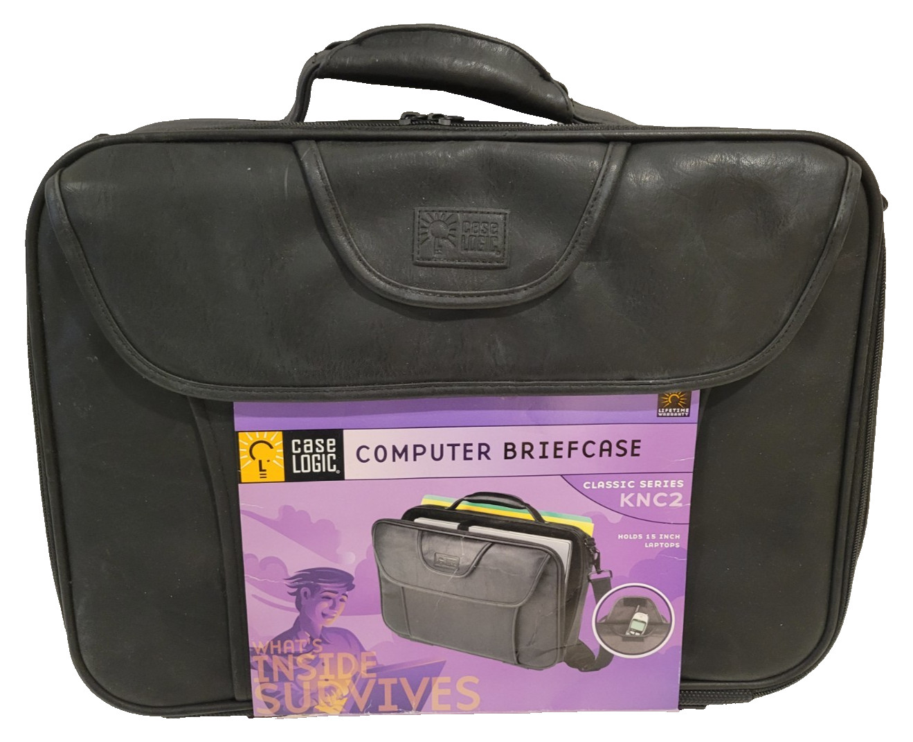 Case Logic Classic Series Computer Briefcase Shoulder / Messenger Bag KNC2 - NWT