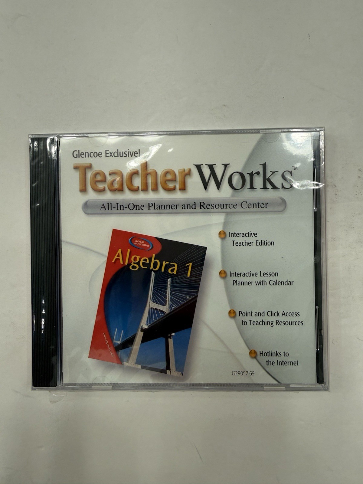 Glencoe Exclusive Algebra 1 Teacher Works All In One Planner CD-ROM - New Sealed