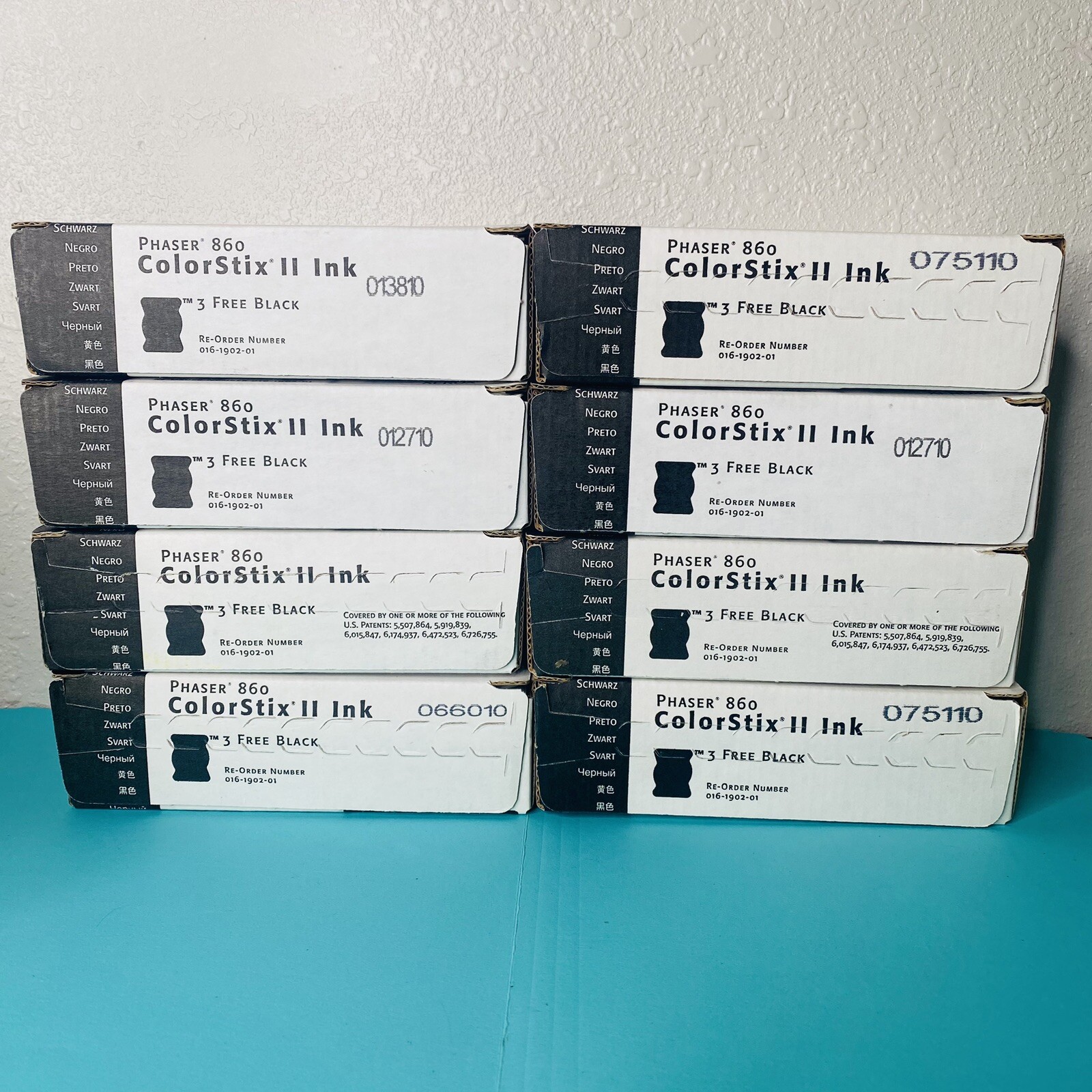 Xerox 4 Phaser 860 Colorstix II Ink Cartridges Techtronix BLACK Lot Of 24 READ