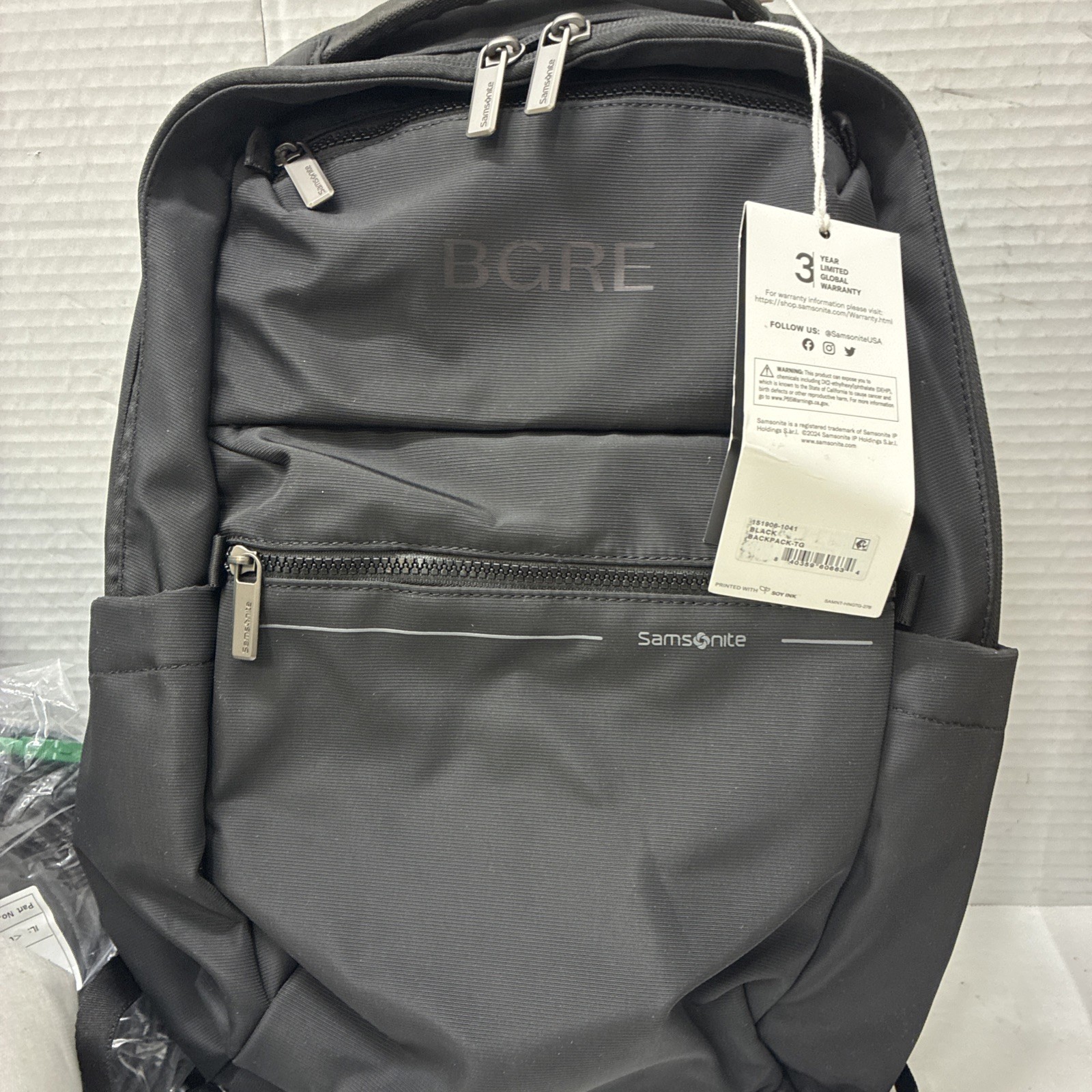 Samsonite Better Than Basics Black Backpack Does Have Custom Stitching