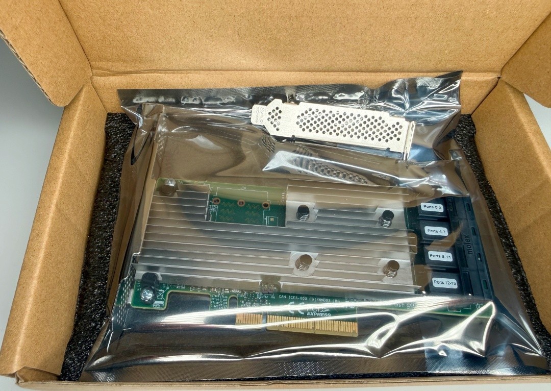 Genuine Broadcom LSI 9305-16i 12Gbps SAS-3 PCIex8 HBA IT mode ZFS TrueNAS Unraid