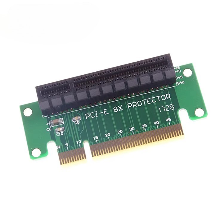 PCI-E x8 turns 90 degrees to the left