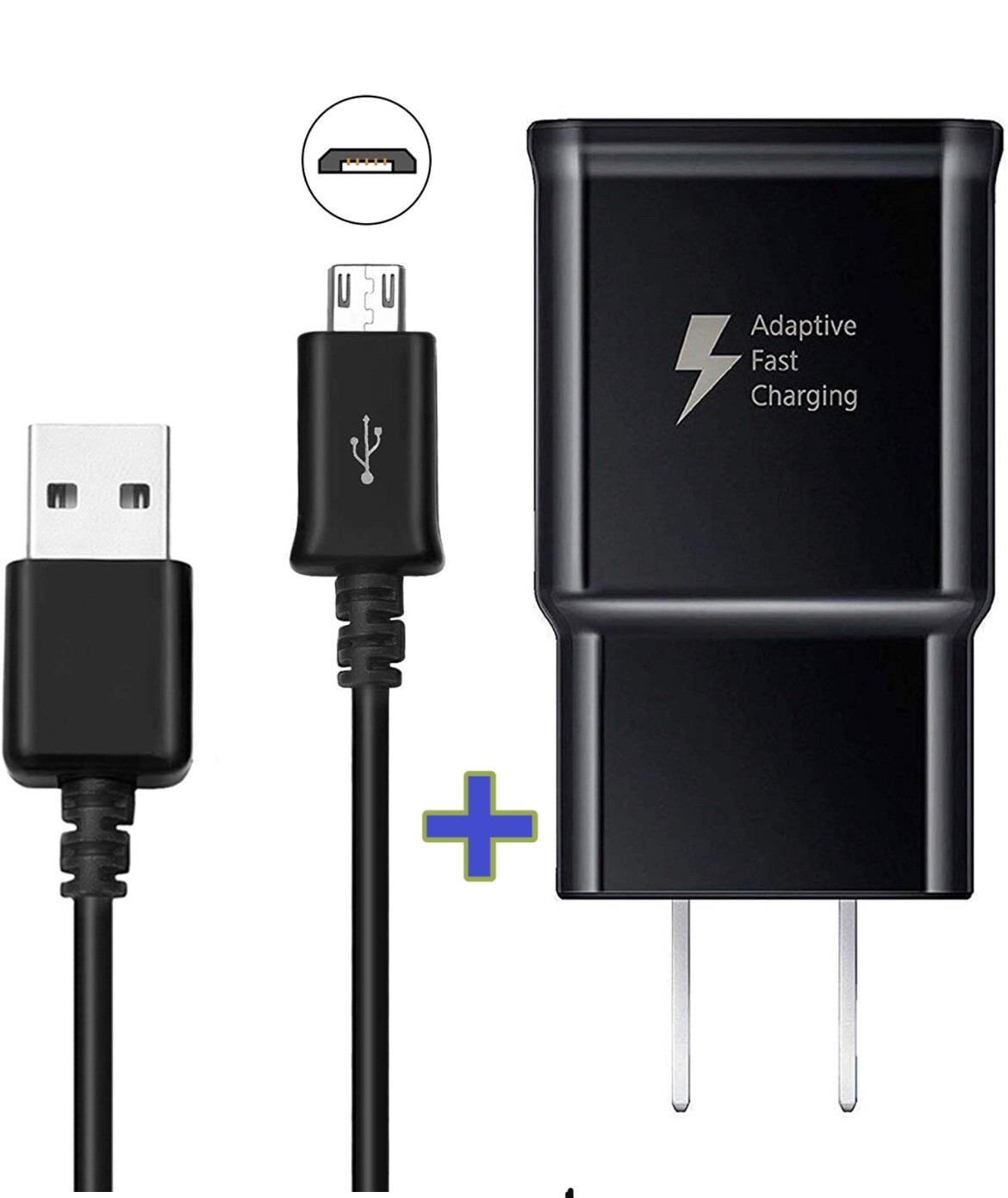 For Samsung Galaxy Tab A 4 E S2 Tablet Wall Charger + USB Micro Charging Cable