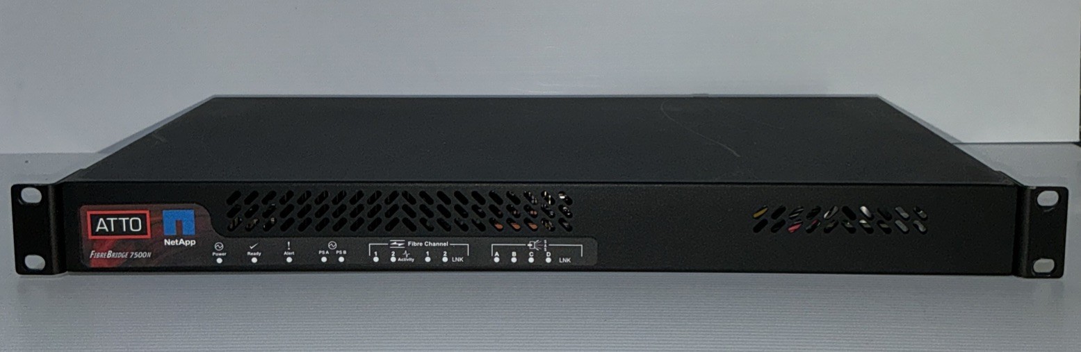 Atto Technology FibreBridge 7500N 2x SFP+ Port NetApp Storage Controller