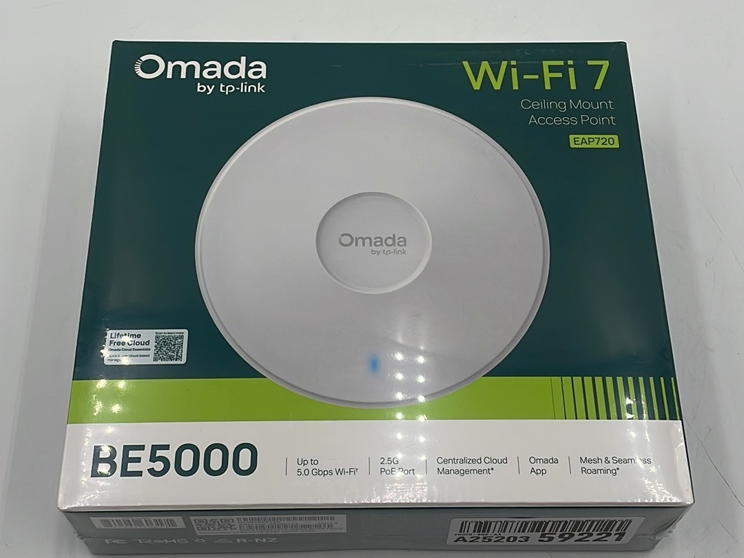 TP-Link Omada WiFi 7 Wireless Access Point BE5000 PoE or DC Powered EAP720