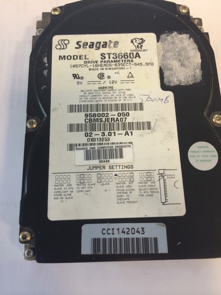 Seagate  Medalist ST3660A 545.5MB IDE HDD