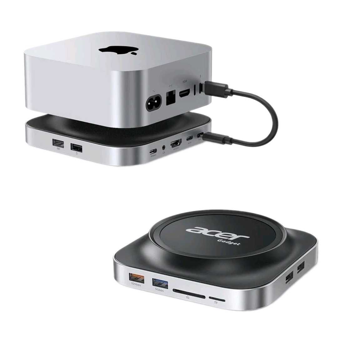 Acer Mac Mini M4 Dock ODK5R0 USB-C Hub Stand HDMI SD | Brand New  