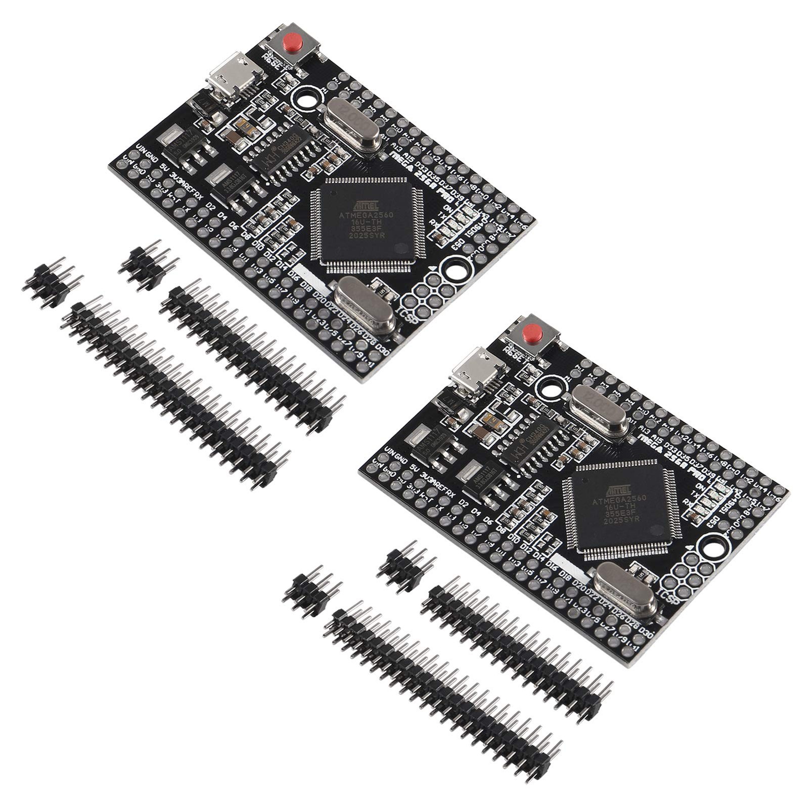 2pcs for MEGA 2560 Embed CH340G/ATMEGA2560-16AU Chip with Male Pinheaders for...