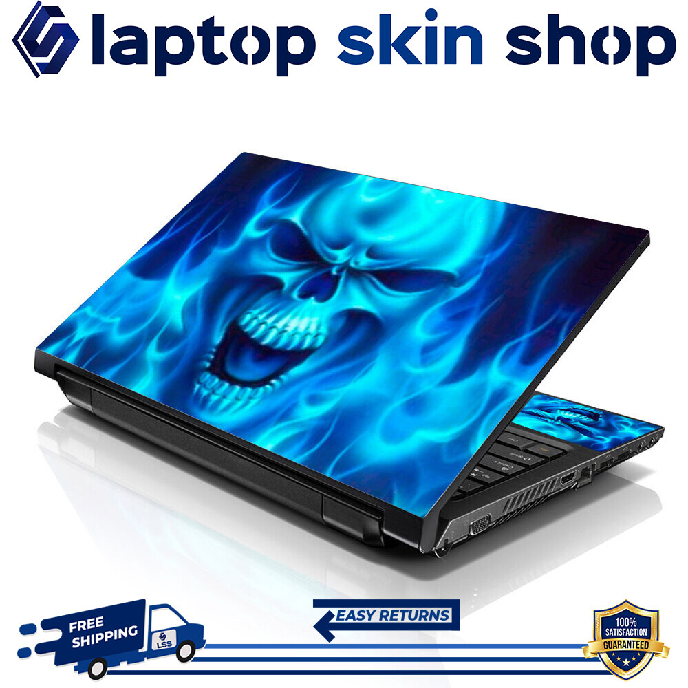 Laptop Skin Sticker Notebook Decal Cover Blue Monster for Dell Apple Asus 17-19"