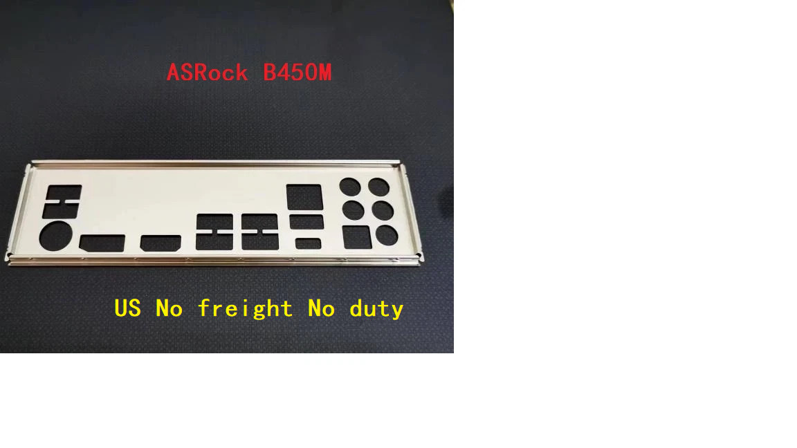I/O Shield For ASRock B450M steel Legend,B450 steel Legend Motherboard Backplate