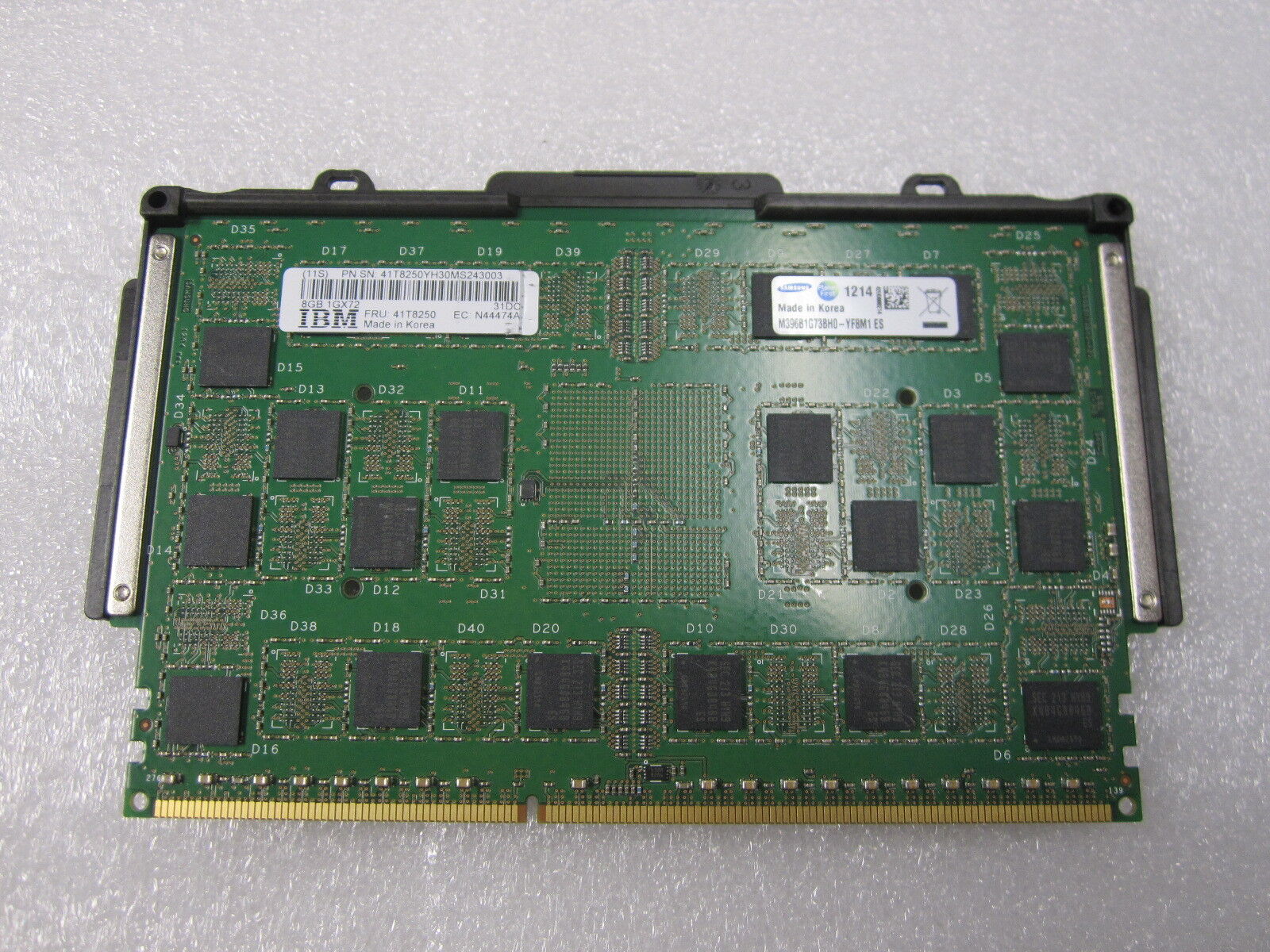 IBM 41T8250 8GB 1GX72 Memory DIMM DDR3 M396B1G73BH0-YF8M1 K4B4G0846B
