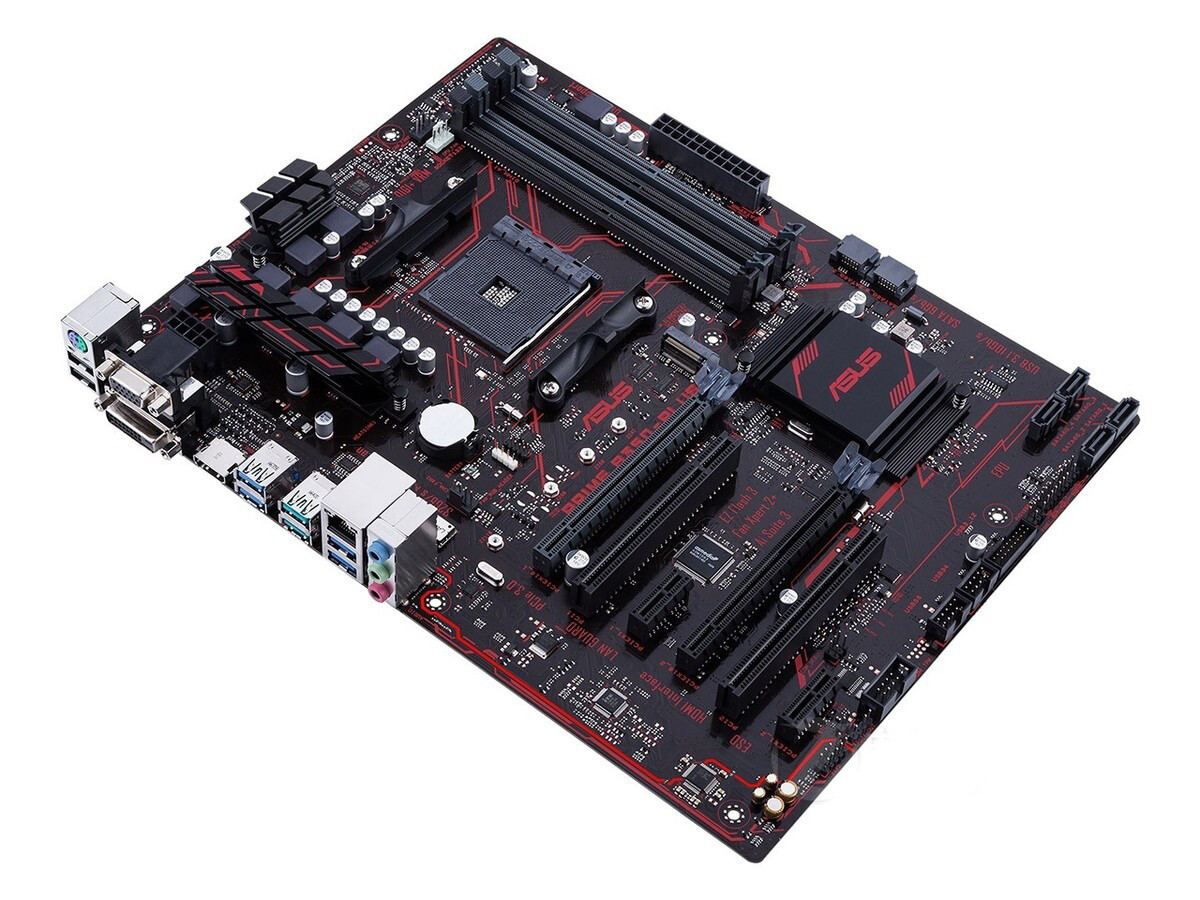Suitable for ASUS PRIME B350-PLUS motherboard B350 AM4 DDR4 64G VGA+DVI+HDMI ATX
