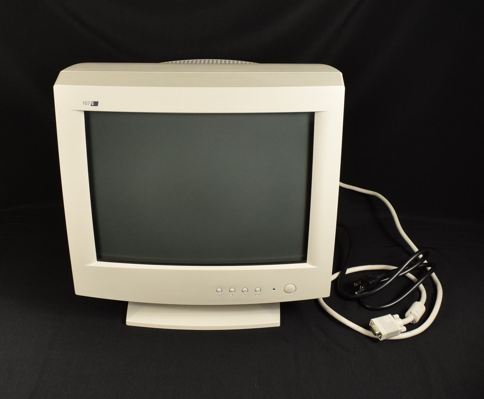 Vtg 90s Philips 107E CRT Monitor 17" Screen with Stand Retro PC Gaming TESTED