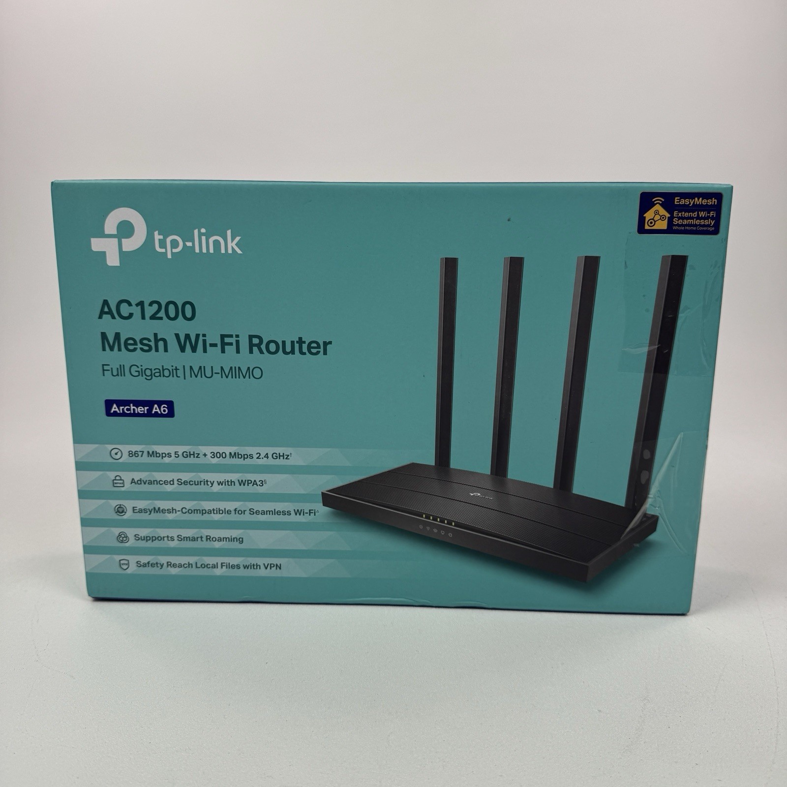 TP-Link AC1200 Gigabit WiFi Router Archer A6 Dual Band MU-MIMO Wireless