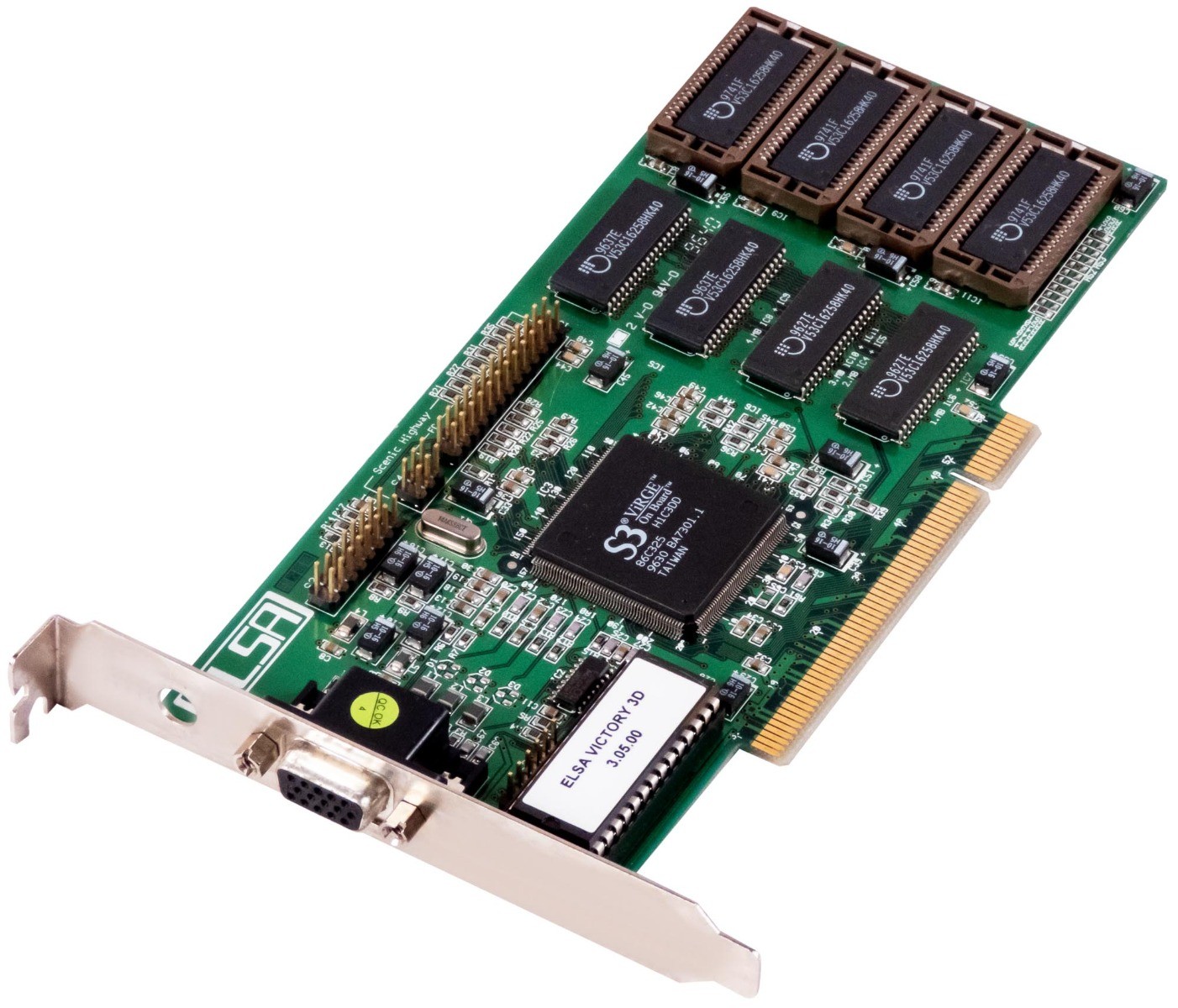 GRAPHICS CARD ELSA S3 VIRGE 2MB VICTORY 3D-2 D-SUB PCI