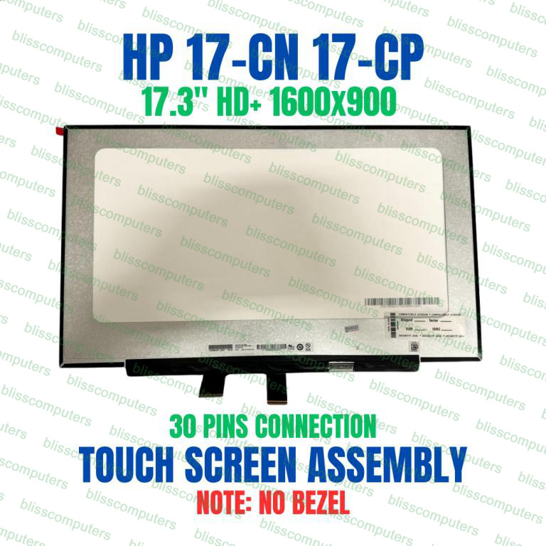 P25426-001 HP 17-CP3155CL 17.3" Touch HD LCD Screen eDP 30 Pin